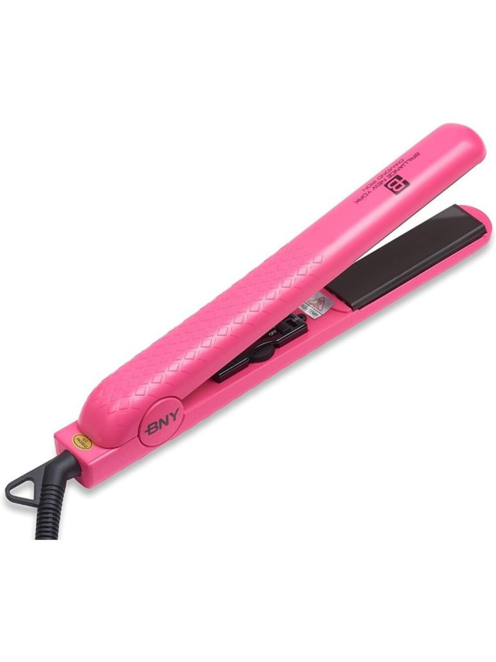 1.25 Inch Diamond Ceramic Flat Iron - Frizz-Free, Anti-Static, Travel-Friendly